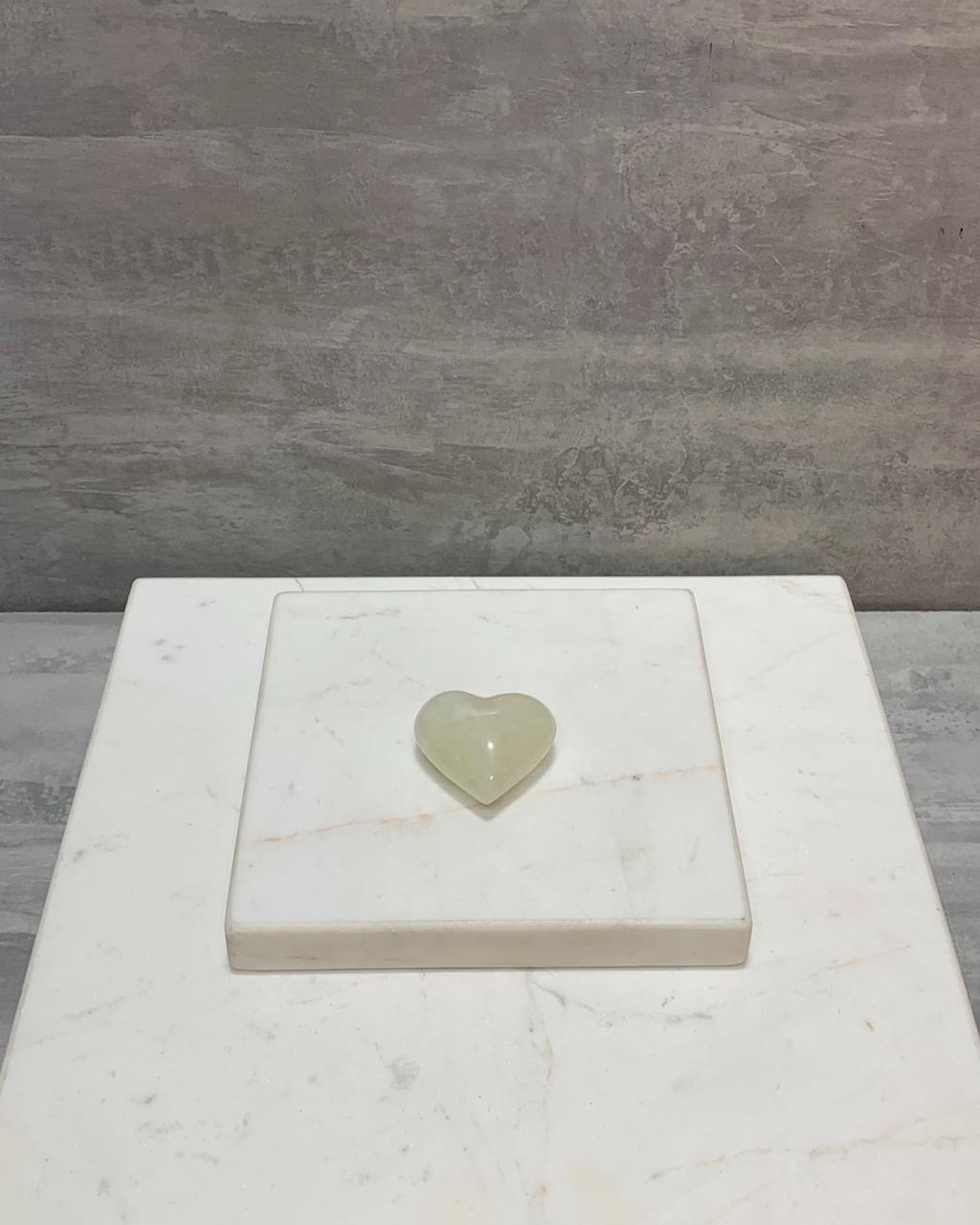 Coração Cristal com Enxofre 3,8 a 4,0 cm aprox.