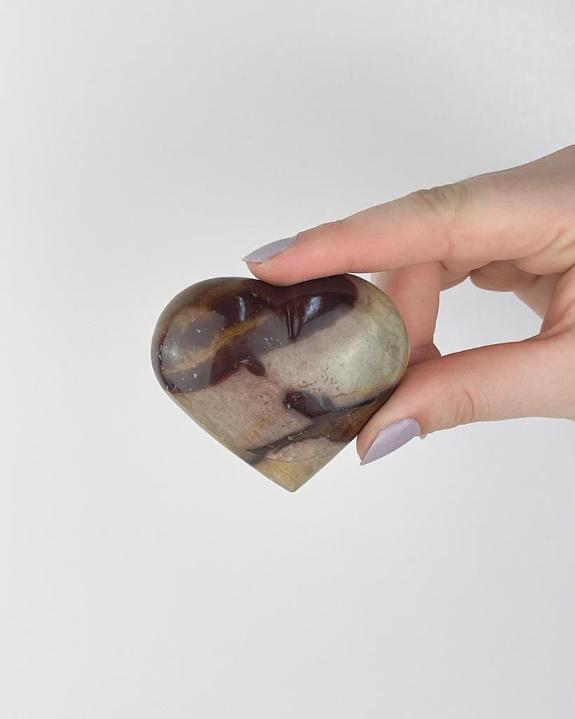 Coração Shiva Lingam 5,0 a 6,0 cm aprox.