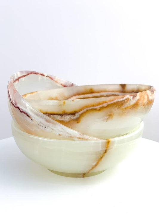 Bowl Ônix branco 12,5 cm aproximadamente