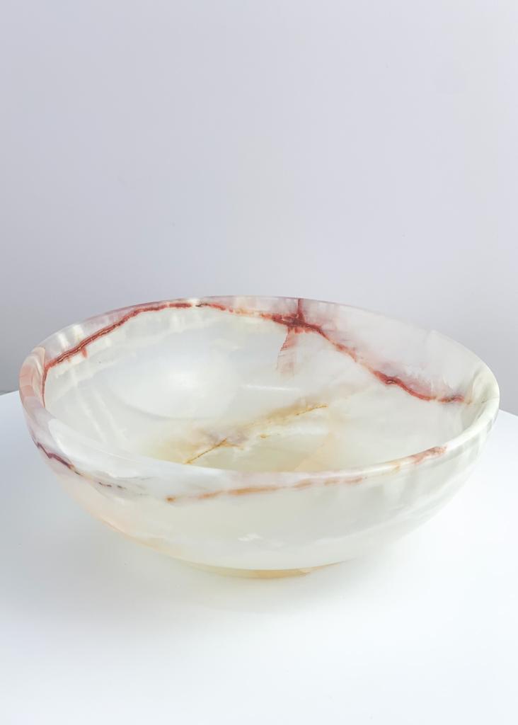 Bowl Ônix branco 12,5 cm aproximadamente