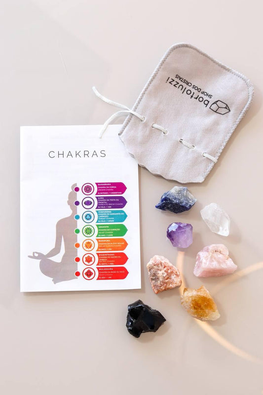 Kit Chakras bruto Cura e Meditação