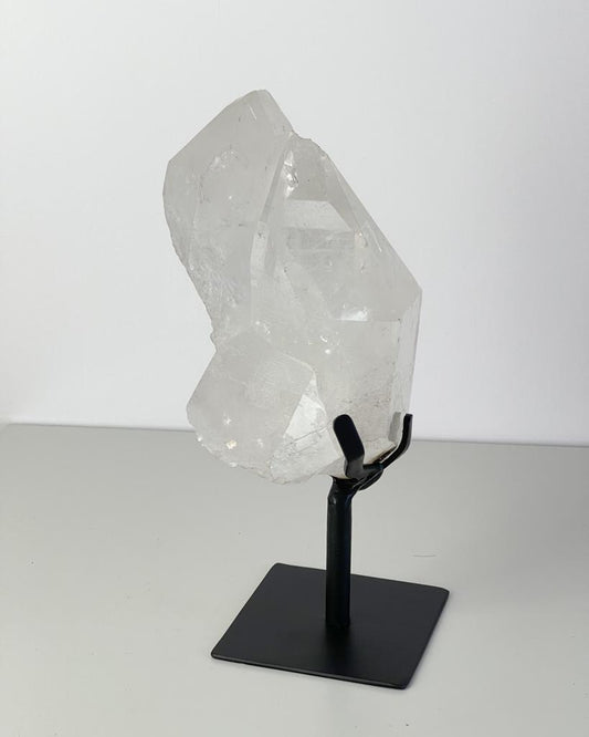 Ponta Cristal de Quartzo com Base Metal Preta 2,603 Kg aprox.