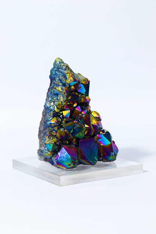 Drusa Titânio Rainbow na Base Acrílica