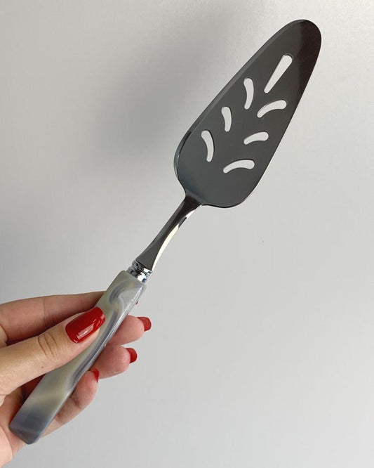 Espátula Para Bolo Ágata Natural Cinza