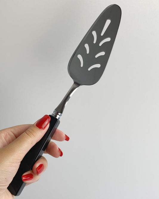 Espátula Para Bolo Ágata Preta Tingida