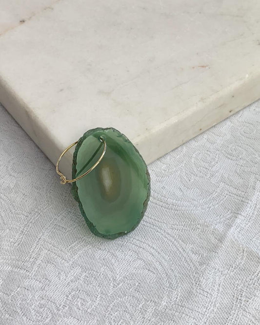 Marcador de Taça Ágata Tingida Verde