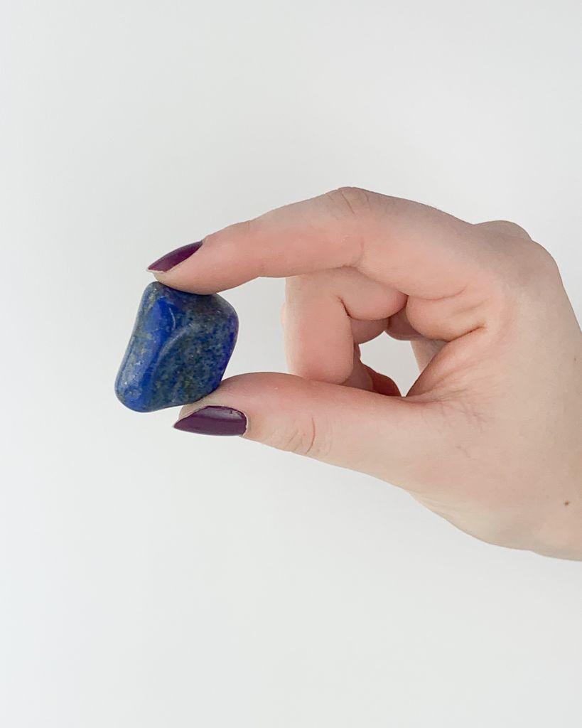 Pedra Lapis Lazúli Rolado 26 a 30 gramas