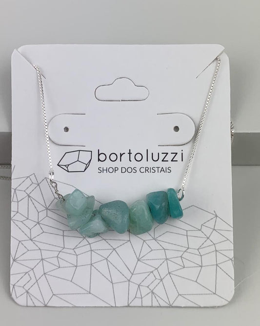 Colar Amazonita Prata 925