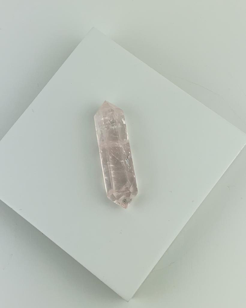 Bastão Massageador Quartzo Rosa Biterminado Mini 11 gramas