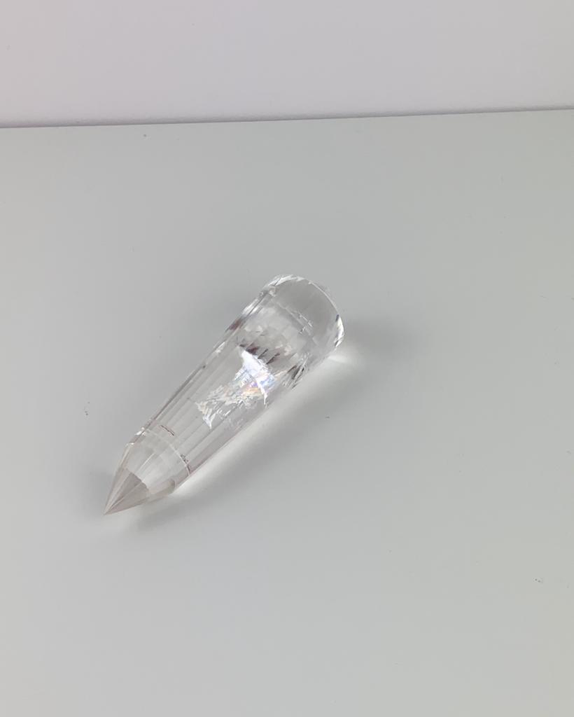 Bastão Vogel Cristal de Quartzo 24 Facetas 50 a 72 gramas