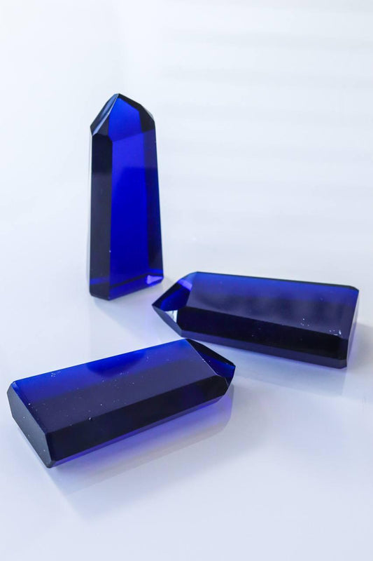 Ponta Polida Obsidiana Azul 120 a 138 gramas