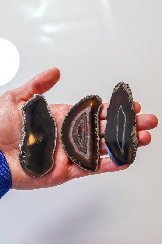 Chapa Ágata Preto Tingido 0