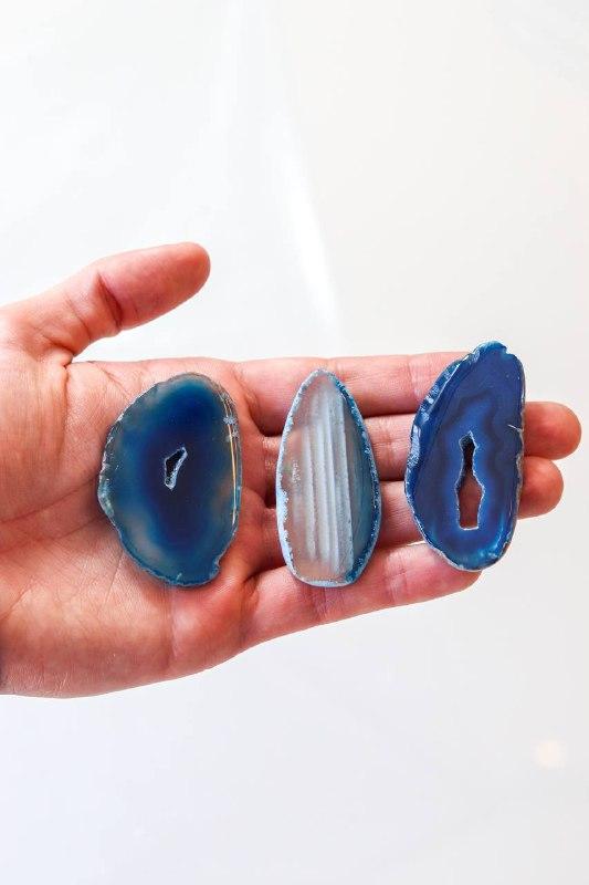 Chapa Ágata Azul Tingida 00