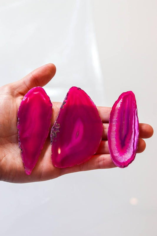 Chapa Ágata rosa tingida 01