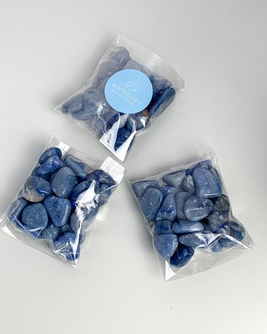 Kit Quartzo Azul Rolado 201 a 220 gramas