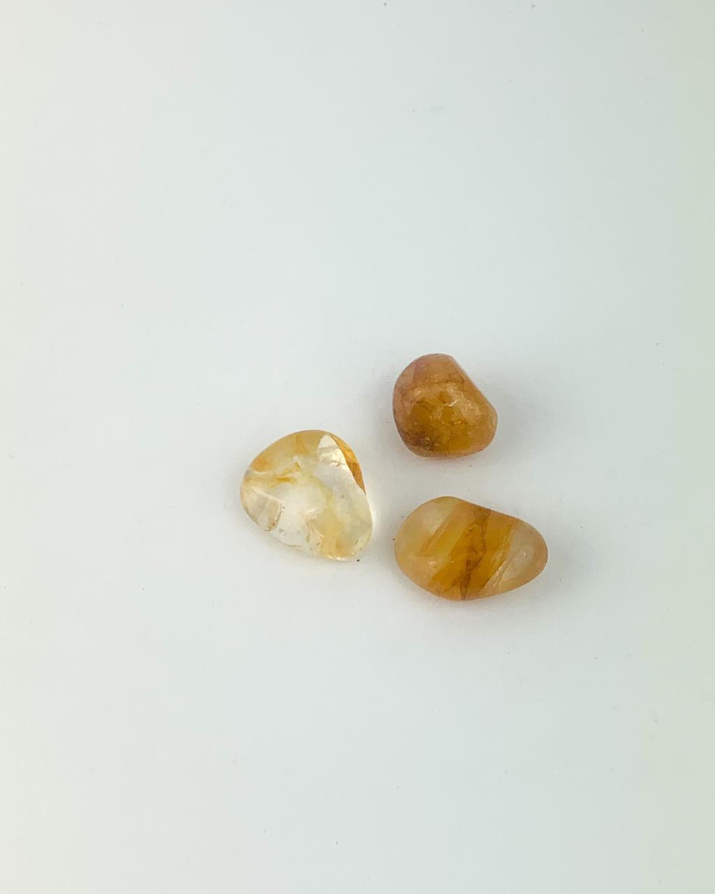 Pedra Quartzo Agente Cura Ouro rolado 18 a 22 gramas