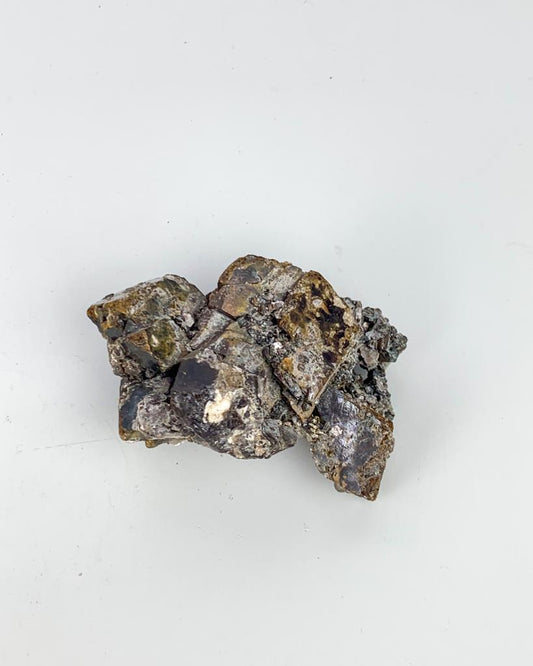 Pedra Quartzo Mica Siderita bruta 136 gramas