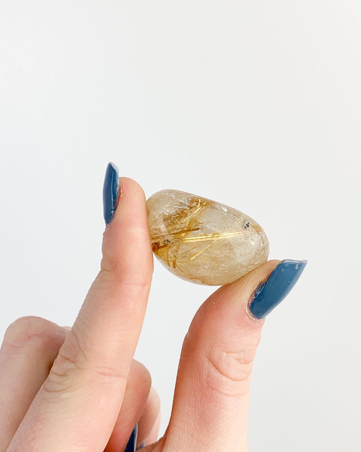 Pedra Quartzo Rutilado rolado 16 a 26 gramas