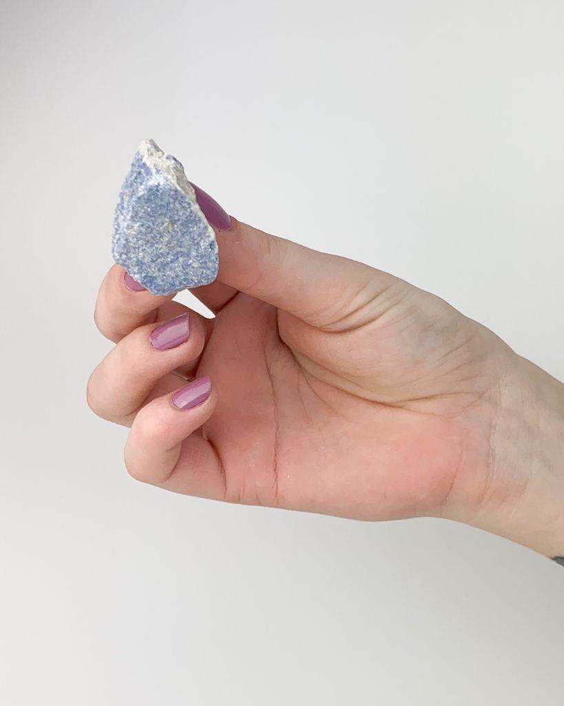Pedra Quartzo Azul Bruto 14 a 20 gramas