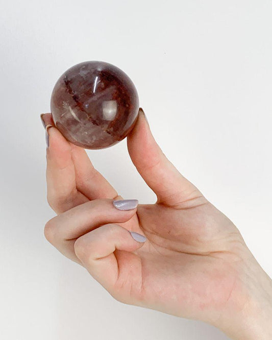 Bola Quartzo vermelho 4,7 cm aprox.