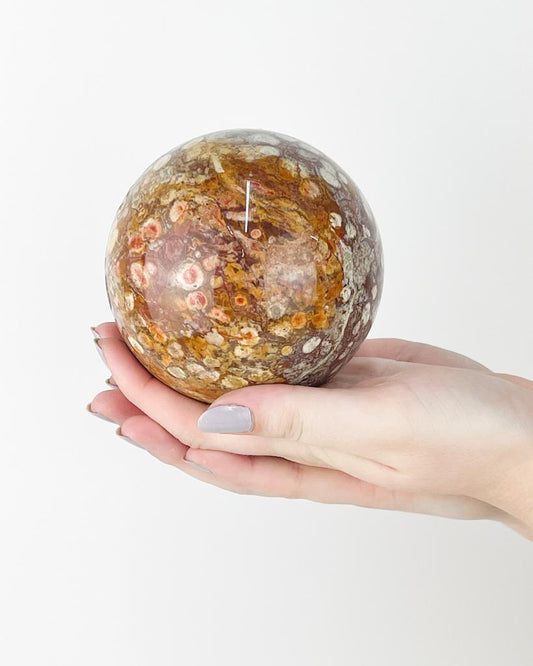 Bola Jaspe Olho de Pássaro 9,9 cm aprox.