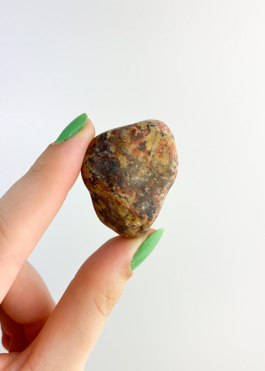 Pedra Jaspe Olho Pássaro Rolado 15 a 35 gramas
