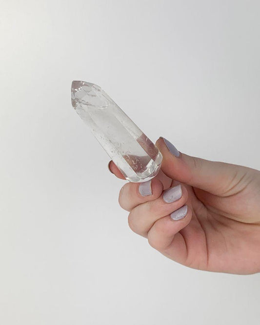 Bastão Massageador Cristal de Quartzo Biterminado 35 a 54 gramas aprox.