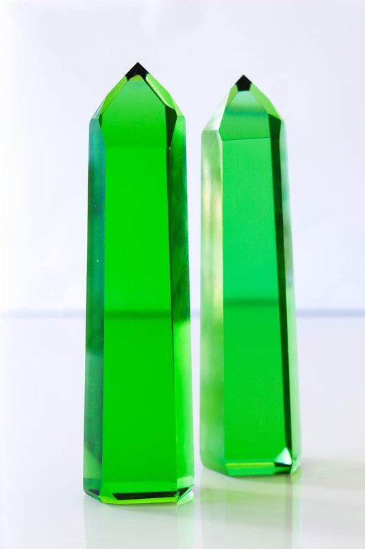 Ponta Obsidiana Verde Dow 483 a 499 Gramas Aprox.