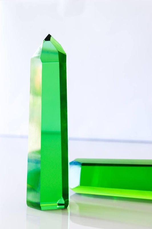 Ponta Obsidiana Verde Dow 483 a 499 Gramas Aprox.