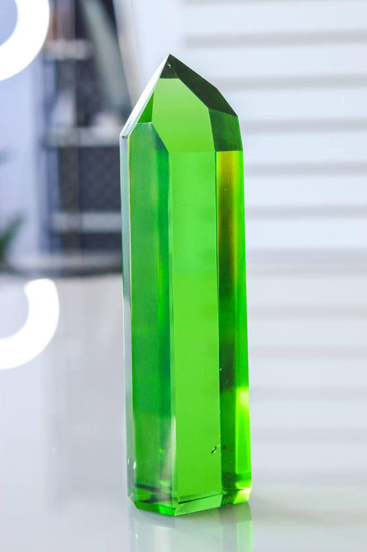 Ponta Obsidiana Verde de 609 a 626 gramas aprox.