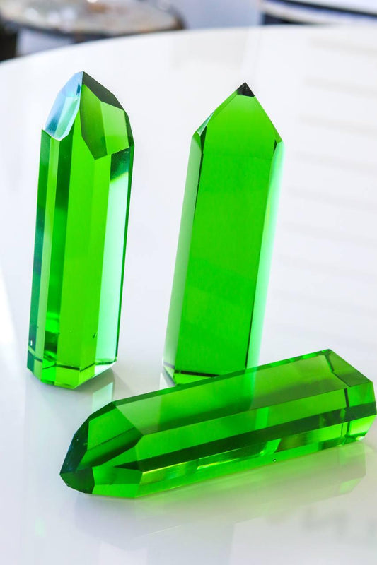 Ponta Obsidiana Verde de 609 a 626 gramas aprox.