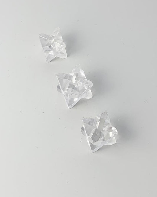 Merkaba Cristal Quartzo Polida 24 a 54 gramas aprox.