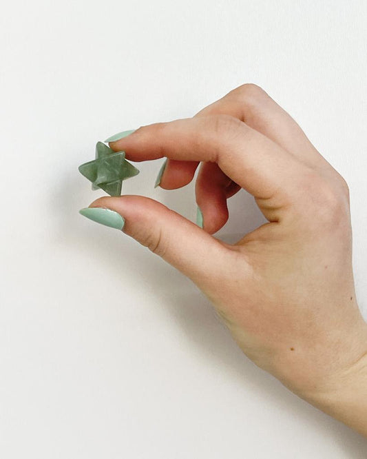 Merkaba Quartzo Verde 6 a 15 gramas aprox.