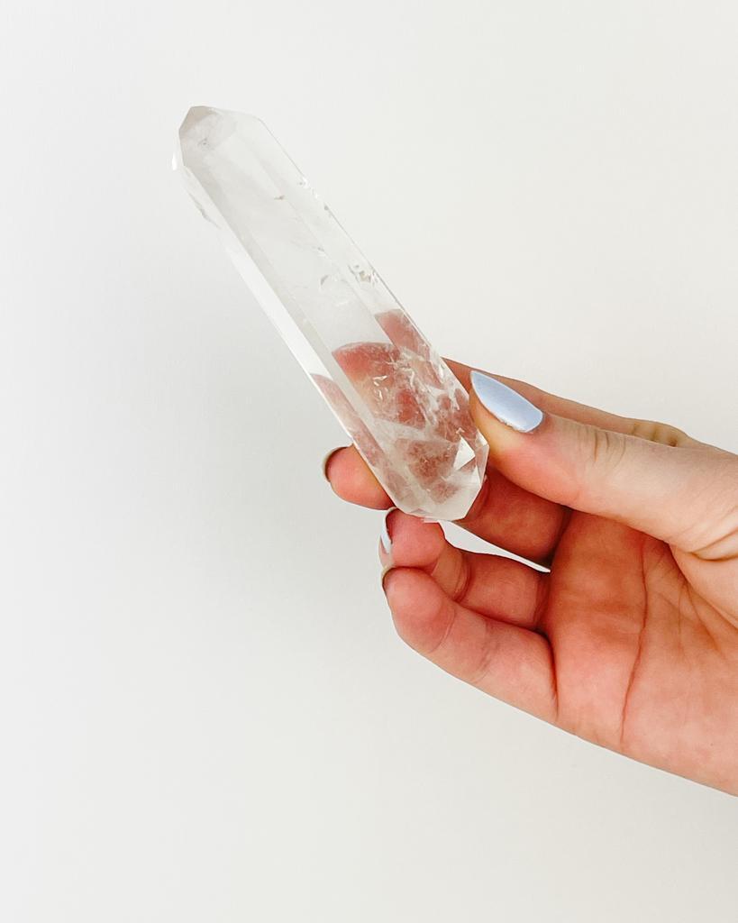 Bastão Cristal de Quartzo Biterminado 80 a 99 gramas aprox.