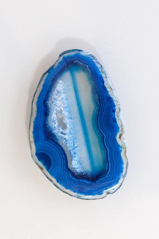Chapa Ágata Azul Tingida 00