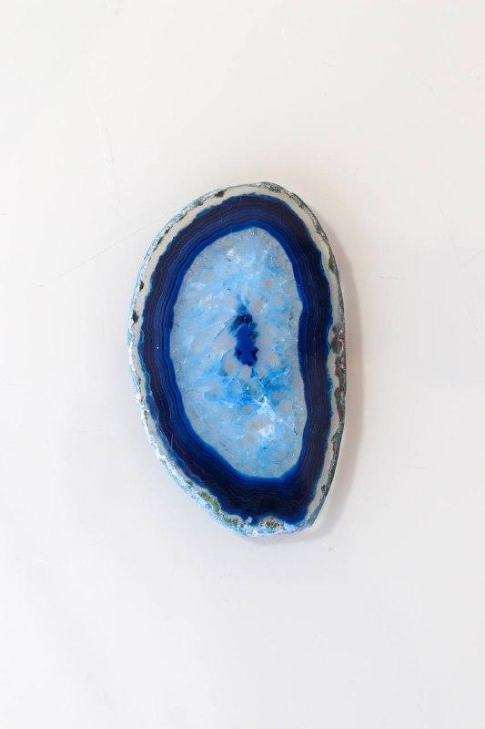 Chapa Ágata Azul Tingida 0