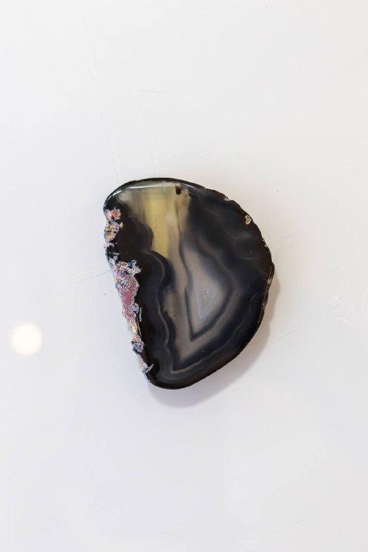 Chapa Ágata Preto Tingido 0
