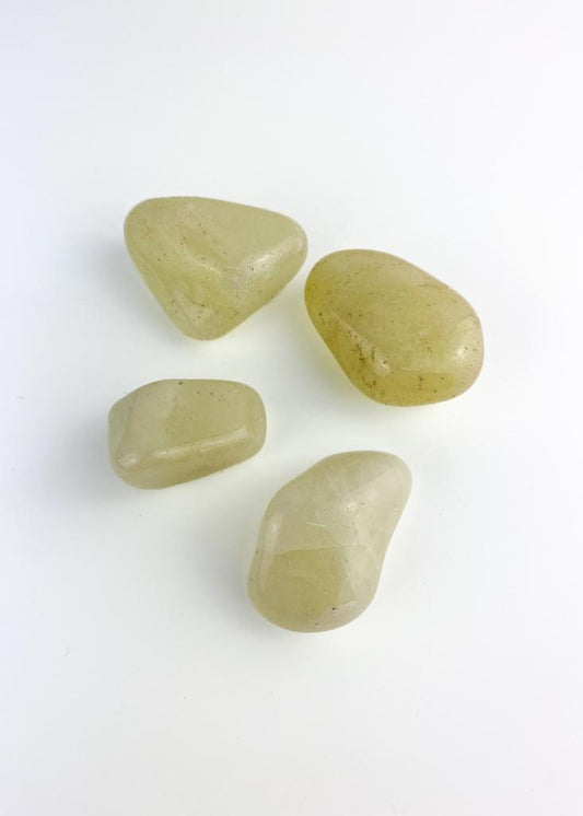 Pedra Cristal de Quartzo com Enxofre Rolado 15 a 29 gramas