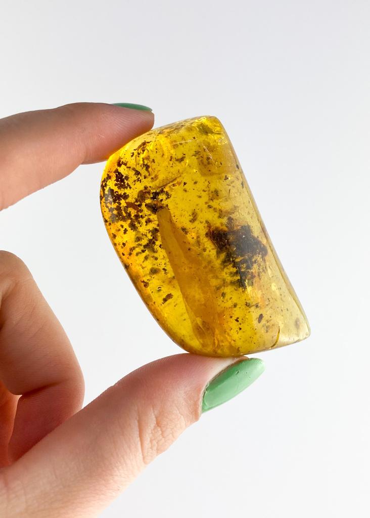 Pedra Âmbar Polido Copal 24 gramas
