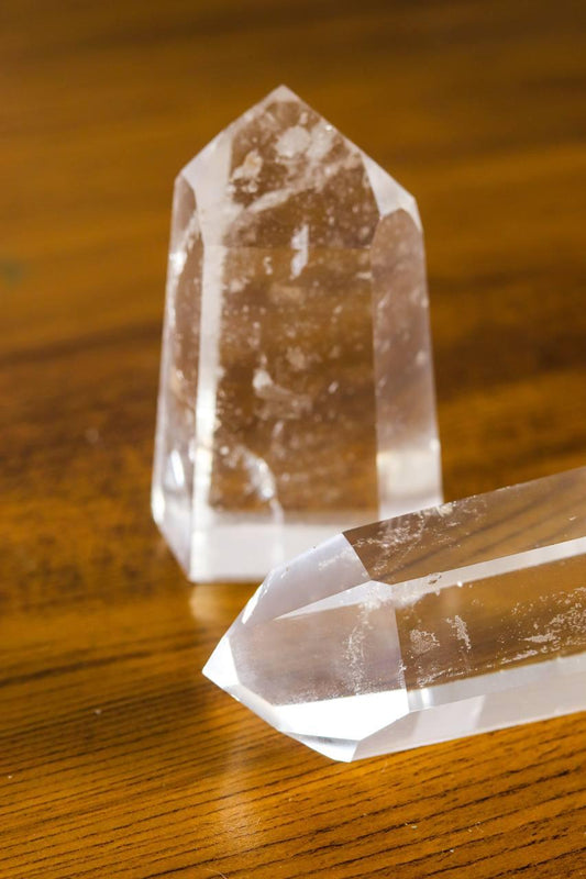 Ponta Quartzo Cristal Polida 124 a 140 gramas aprox.