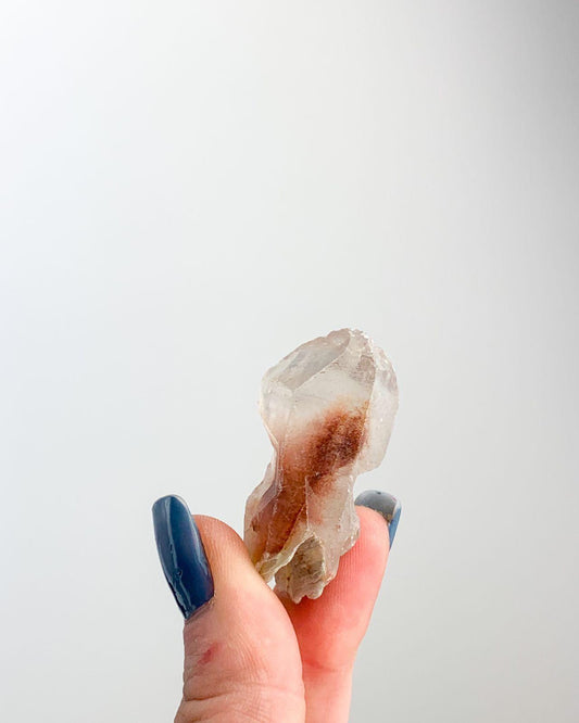 Pedra Ponta Quartzo Anfíbola bruto 15 a 19 gramas