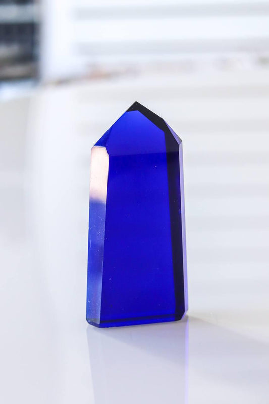 Ponta Polida Obsidiana Azul 140 a 166 gramas aprox.