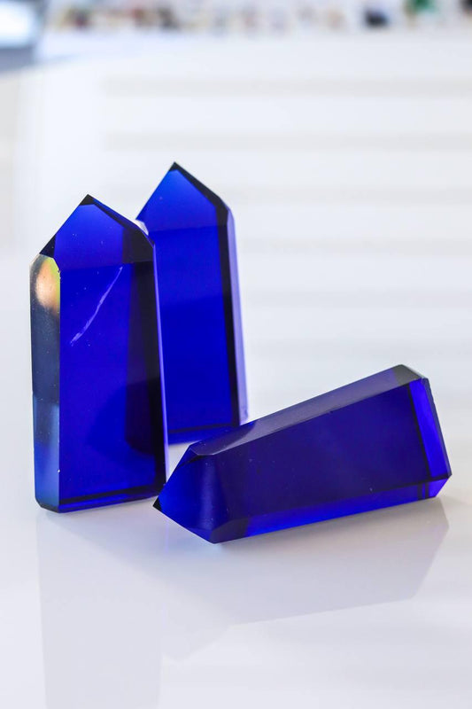 Ponta Polida Obsidiana Azul 150 a 160 gramas aprox.