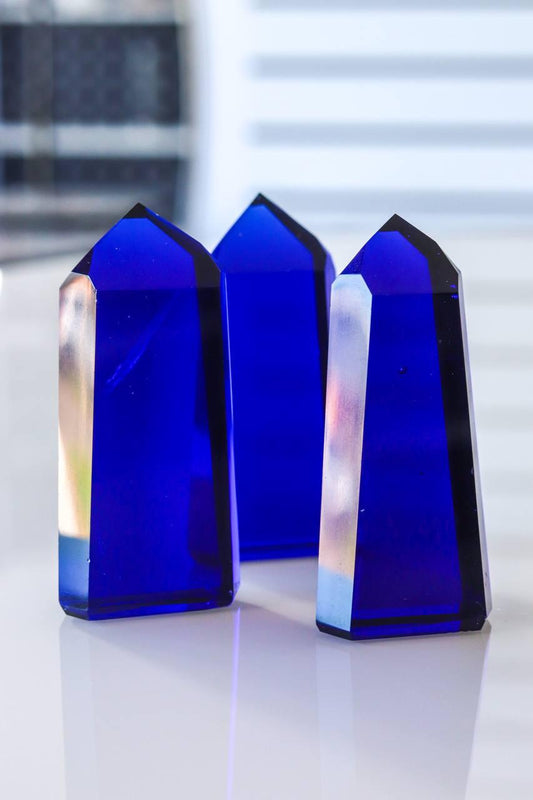 Ponta Polida Obsidiana Azul 150 a 160 gramas aprox.