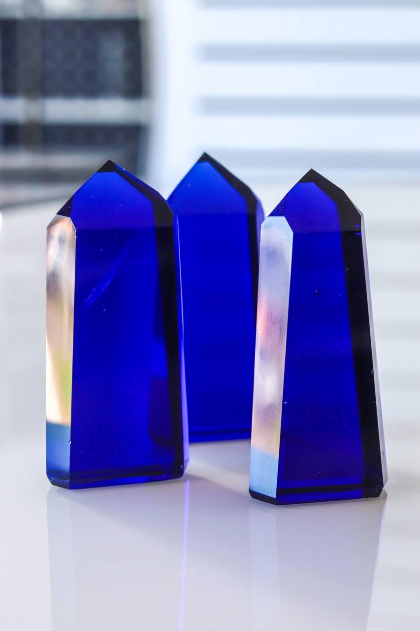 Ponta Polida Obsidiana Azul 150 a 160 gramas aprox.