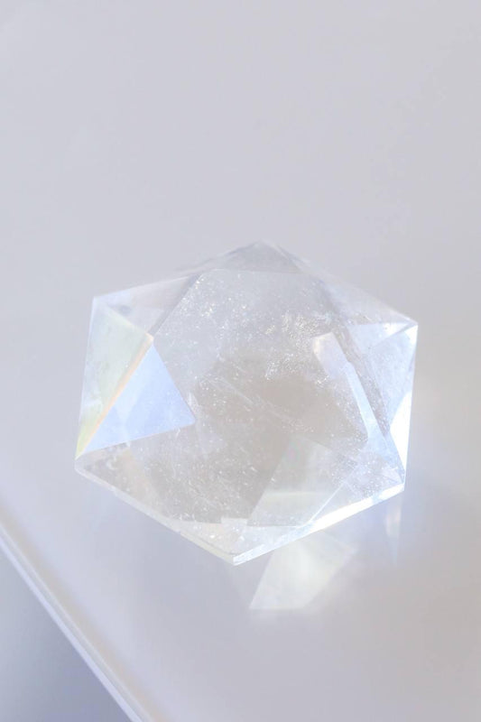 Estrela de Davi Cristal de Quartzo 38 a 80 Gramas