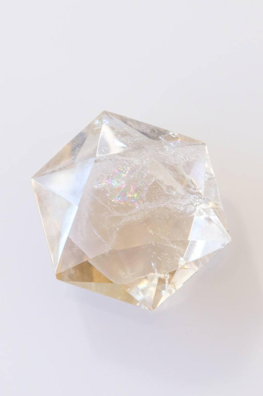 Estrela de Davi Citrino Natural 170 Gramas