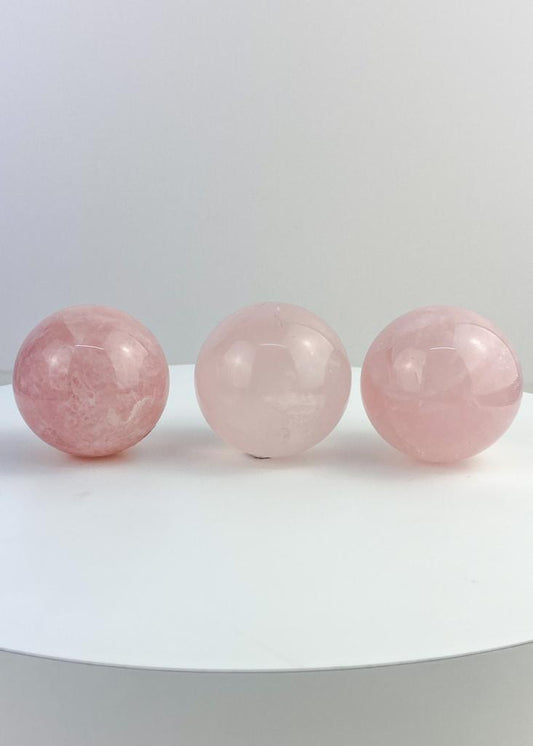 Bola Quartzo Rosa 4,2 a 4,8 cm aprox.