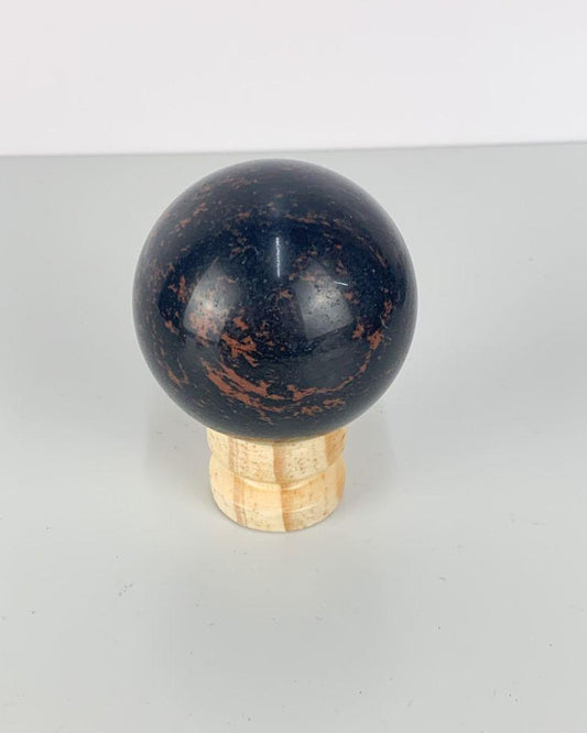 Bola Obsidiana Cor do Mogno 5,4 a 5,7 cm aprox.