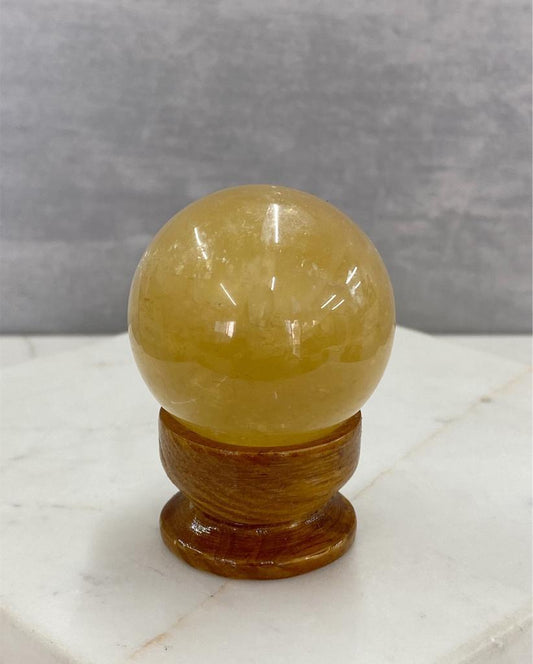Bola Calcita mel 4,0 cm aprox.